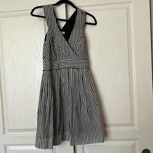 Calvin Klein, black and white striped sundress, size 6
